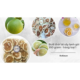 Bưởi thái lát sấy lạnh gói 200 gram - hàng loại 1