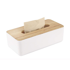 Hộp khăn giấy gỗ, Hộp đựng khăn giấy 21x13x9.5cm, hộp đựng khăn giấy thực dụng, hộp chữ nhật đựng khăn giấy tiêu chuẩn