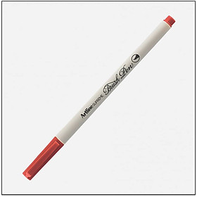 Bút lông đầu cọ viết calligraphy Artline Supreme Brush EPFS-F - Màu đỏ đậm (Dark Red)