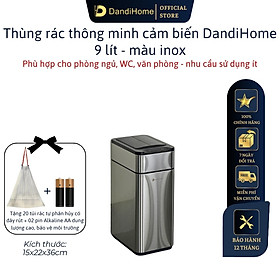 Thùng rác thông minh cảm ứng tự động đóng mở DandiHome - Tặng pin AA