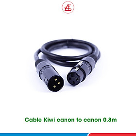 Mua Dây canon 2 đầu âm dương Kiwi lõi đồng 0.8m  hàng chính hãng