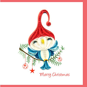 Thiệp Nghệ Thuật Giấy Xoắn - Giấc Mơ Trên Cành Thông - Dream on the Pine - Christmas - Việt Net - 10x10