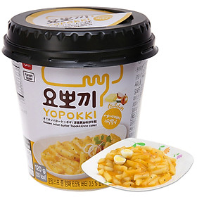 Combo 3 Cốc Bánh Gạo Hàn Quốc YOPOKKI Vị Xốt Bơ Hành (120g)