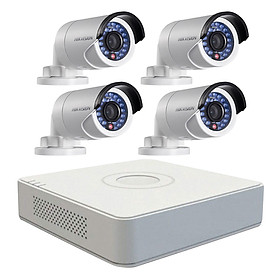 Mua Trọn bộ 4 Camera quan sát HIKVISION TVI 1 Megapixel DS-2CE16C0T-IRP chuẩn 720HD - Hàng chính hãng