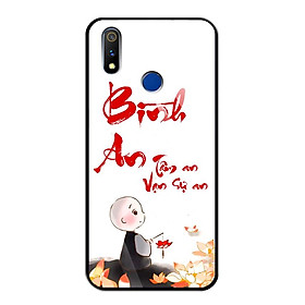 Ốp Lưng Kính Cường Lực cho điện thoại Realme 3 Pro - 0367 7933 BINHAN01 - in chữ thư pháp Bình An - Hàng Chính Hãng