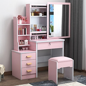 Mua Bộ bàn ghế trang điểm kèm gương bằng gỗ cao cấp  bàn trang điểm