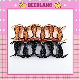 Kẹp tóc càng cua BEEBLANC kẹp tóc hàn quốc đẹp 1 set 12 chiếc mix màu