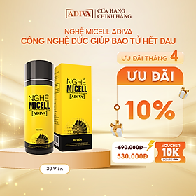 Nghệ Micell Adiva - Thực phẩm bảo vệ sức khỏe (30 viên/hộp)