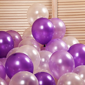 30 bong bóng trang trí tiệc tông màu tím