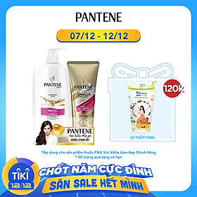 Bộ Đôi Pantene Ngăn Rụng Tóc (Dầu Gội 900ml + Kem Xả 150ml)