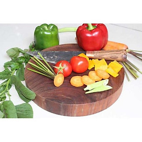 Thớt gỗ nghiến cao cấp hàng Việt Nam 24cm, không mủn, không tâm hàng cực bền
