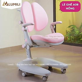 Mua Bộ bàn học chống gù cao cấp 1m2 Lumili A09 có bánh xe  nâng hạ độ cao điều chỉnh nghiêng mặt bàn ghế chống gù cao cấp
