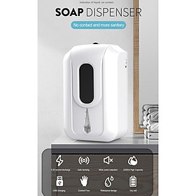 Automatic Soap Dispenser - Touchless Liquid Infrared Soap Pump, Wall-Mounted for Airport, Kitchen, Hotel, Restaurant Ultra-Large Capacity
