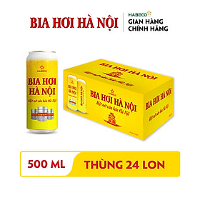 Bia Hơi Hà Nội - Thùng 24 lon 500ml