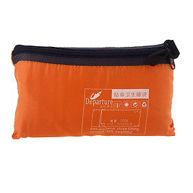 Túi lót ngủ đi du lịch cắm trại di động , tốt cho sức khỏe-Màu quả cam