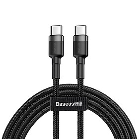 Mua Cáp sạc nhanh Baseus Cafule Quick Charge Cable Type-C to Type-C PD 60W CATKLKF-G91- hàng chính hãng