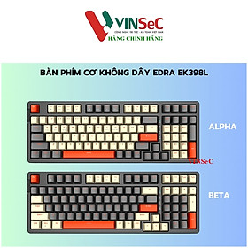 Bàn phím cơ không dây EDRA EK398L Beta - Hàng Chính Hãng