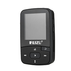 Máy nghe nhạc MP3 MP4 HiFi Chất lượng âm thanh không bị suy hao BT Thẻ TF Radio FM Ghi âm Thời gian Sách điện tử RUIZU X50 8GB 1.5 inch-Màu đen