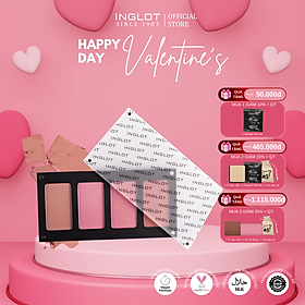 Bảng má hồng 4 màu chuyên nghiệp tông Hồng Nâu Tây lên màu chuẩn, lâu trôi Dream It INGLOT