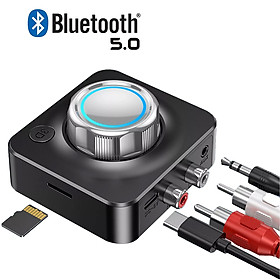 Bộ Chuyển Đổi Không Dây Bluetooth 5.0 Vinetteam C39/BR-04 Hỗ Trợ Âm Thanh Đa Chức Năng TF AUX 3.5mm RCA Cho Loa Ô Tô Tai Nghe Bluetooth  Biến Loa Thường Thành Loa Bluetooth - Hàng Chính Hãng - C39