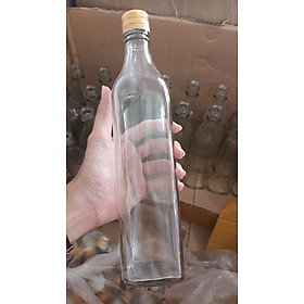 Mua Chai Thuỷ Tinh Vuông 500ml Nắp Thiếc Đựng Mật Ong Siêu Xinh