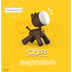 Mua Đèn Ngủ LED Trang Trí - Hình Cún Con Siêu Dễ Thương - Pin Sạc Tích Điện - Ánh Sáng Vàng - Tăng Giảm Ánh Sáng Tiện Lợi - Thay Được Góc Chiếu