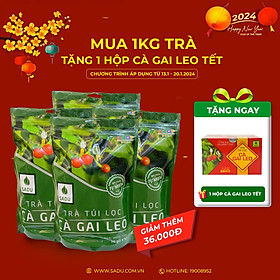 Trà cà gai leo Sadu bịch 1kg - Hỗ trợ bảo vệ lá Gan cho cả Gia đình bạn