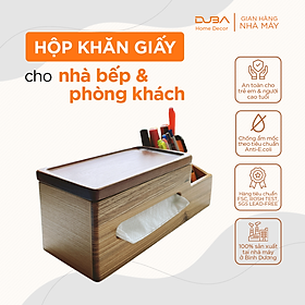 Mua Hộp đựng khăn giấy để bàn  hộp đựng giấy ăn đa năng  hộp gỗ đựng giấy ăn cao cấp xuất Mỹ - DUBA (Hàng xuất dư)