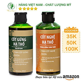 Combo dưỡng trắng body và săn chắc eo sau sinh Wonmom ( 1 Cốt nghệ + 1 Cốt gừng hạ thổ )