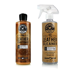 Hình ảnh BỘ SẢN PHẨM VỆ SINH VÀ BẢO DƯỠNG DA CAO CẤP CHEMICAL GUYS LEATHER CLEANER AND CONDITIONER 16OZ