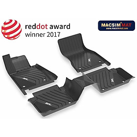Thảm lót sàn xe ô tô BMW X6 2013 - 2018 nhãn hiệu Macsim 3W - chất liệu nhựa TPE đúc khuôn cao cấp - màu đen