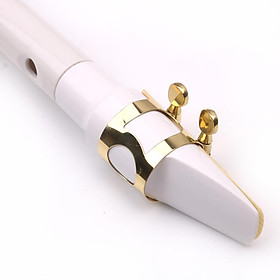 Baoblade Bỏ Túi Mini Sax Màu Trắng Nhỏ Saxophone dành cho người mới bắt đầu, trẻ em người yêu âm nhạc
