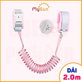 Dây đai dắt em bé đi dạo, vòng đeo tay chống lạc cho trẻ MySun