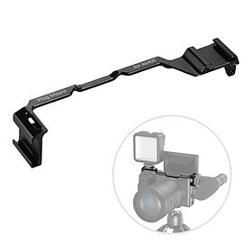 Cold Shoe Adapter Relocation Plate Aluminum Alloy Camera Vlogging Mount Bracket Compatible with Sony A6300/A6400