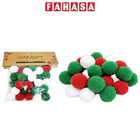 Mua Phụ Kiện Trang Trí Giáng Sinh 30 Bông Bi 20 mm - Vinacraft