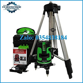 Mua Máy cân mực laser tia xanh đầy đủ phụ kiện - Rọi được trời nắng AKUZA Ak 225g - Cuahangcokhi