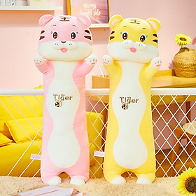 Gối ôm con hổ, con cọp dễ thương siêu cute (65cm---1m2) vải miniso siêu mềm mịn, an toàn, hàng cao cấp loại 1 (Tặng Kèm 1 Ví Da 12 Ngăn Đựng Thẻ Atm, Cccd)