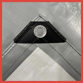 Mua  Loại Dày  Bạt Che Mưa  Bạt Che Nắng Xám Trắng Hàn Quốc  2 Met  (Đóng Khoen May Viền Sẵn)