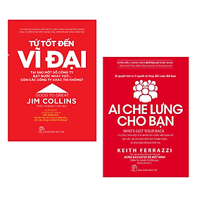 Hình ảnh Từ Tốt Đến Vĩ Đại - Ai Che Lưng Cho Bạn Combo 2 Cuốn