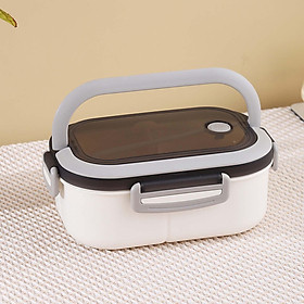 800ml Portable Divider Lunch Box with Handle Silicone for School Pink