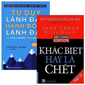 Sách - combo khác biệt hay là chết + tư duy lãnh đạo, hành động lãnh đạo - firstnews