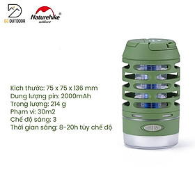 Đèn Dã Ngoại Diệt Muỗi Đa Năng Chống Nước Naturehike NH22ZM005