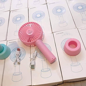 Mua quạt mini tích điện cầm tay. siêu tiệ dụng cho mùa hè nắng như đổ lửa