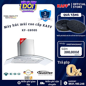 Máy hút mùi kính cong 900mm KAFF KF_GB905 Tặng bộ lọc than thay thế _ Hàng Chính Hãng