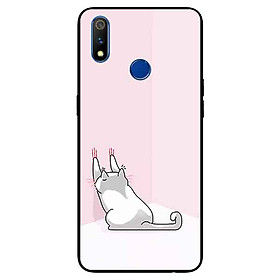 Ốp lưng in cho Realme 3 Pro Mẫu Mèo Cào
