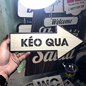 Mua Bảng chỉ dẫn kéo cửa lùa hình mũi tên qua hướng trái phải