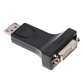 DP Male to 24+5 Pin DVI Female M/F Converter Adapter 70*40*16mm Black