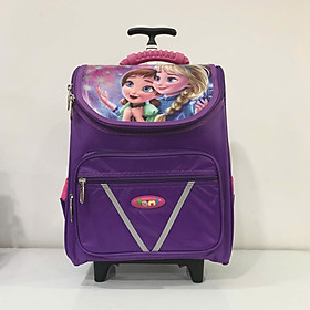 Ba lô cặp học sinh có cần kéo cho bé Tomi 9 màu tím