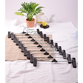 Combo 10 móc kẹp nhựa đầu sắt kẹp quần áo tiện dụng