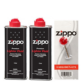 Bộ 2 Xăng 1 Đá Zippo